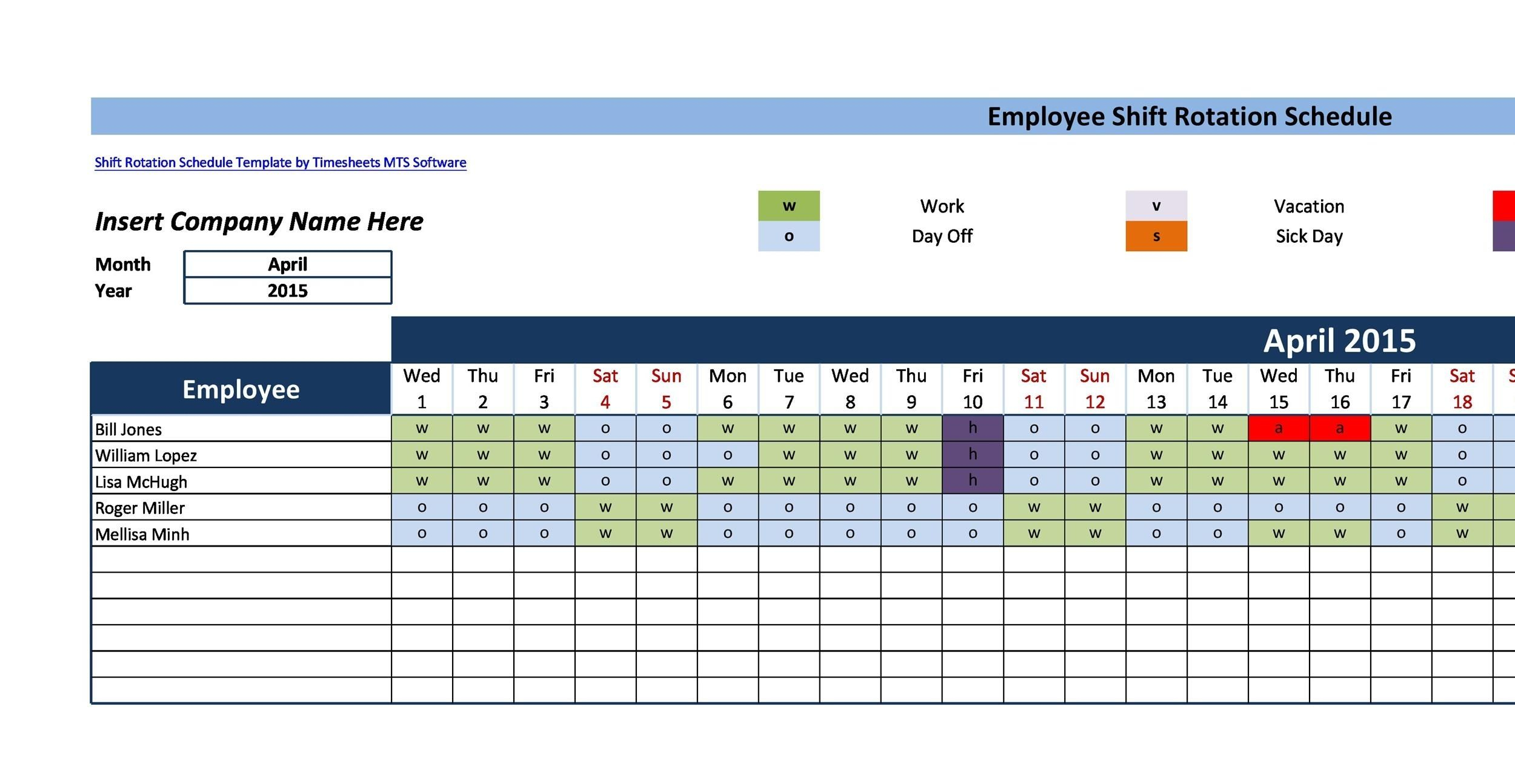 12 Hour Shift Calendar Templates Schedule Template Shift Schedule