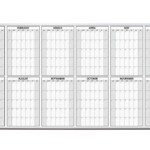 12 Month Dry Erase Planning Calendar Yearly Whiteboard