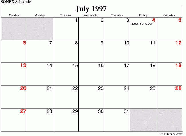 1997 Calendar Graphics Calendar Template 2022