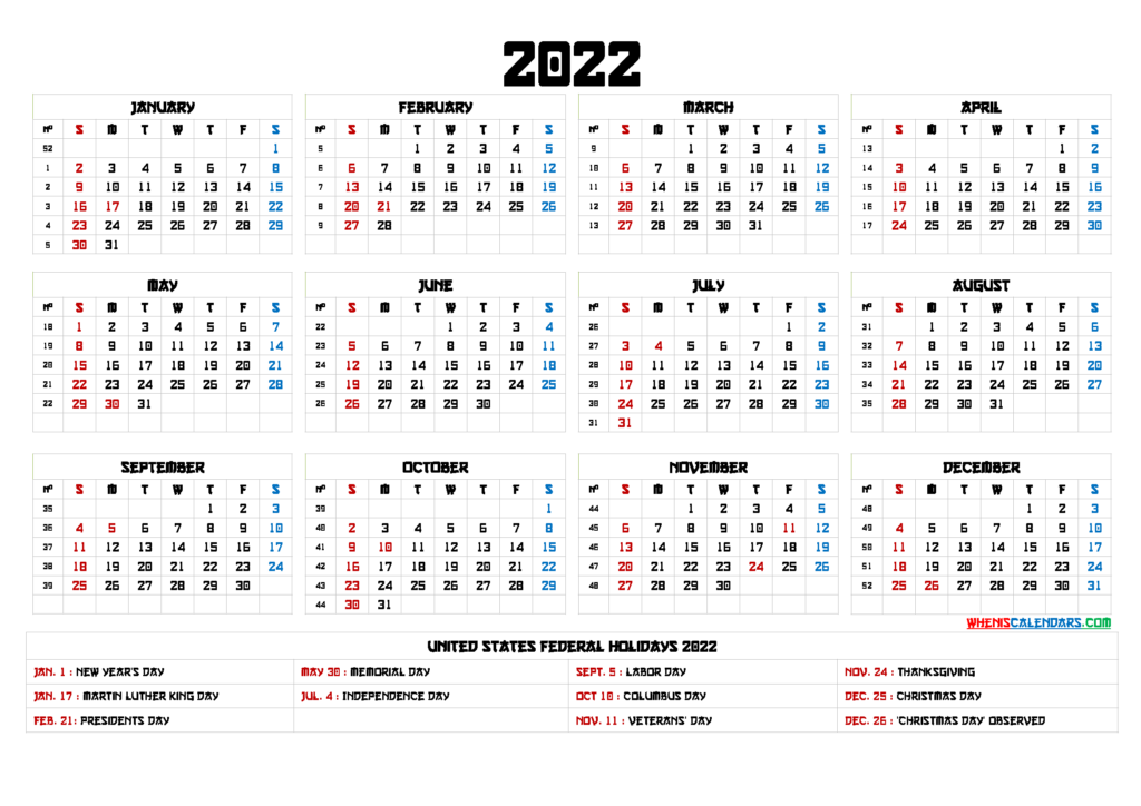 20 2022 Calendar Free Download Printable Calendar Templates 