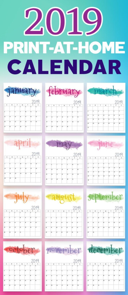 2019 Calendar 2019 Printable Calendars 2019 Printables Printable 