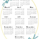 2020 To 2022 Calendar Onesheets Calendar Printables Printable Yearly
