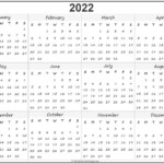 2022 Year Calendar Yearly Printable Dowload Printable Calendar