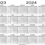 2023 And 2024 And 2025 Calendar Printable 3 Year Calendar Template