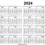 2023 And 2024 Monday Start Calendar Jan 2023 To Dec 2024 Calendar