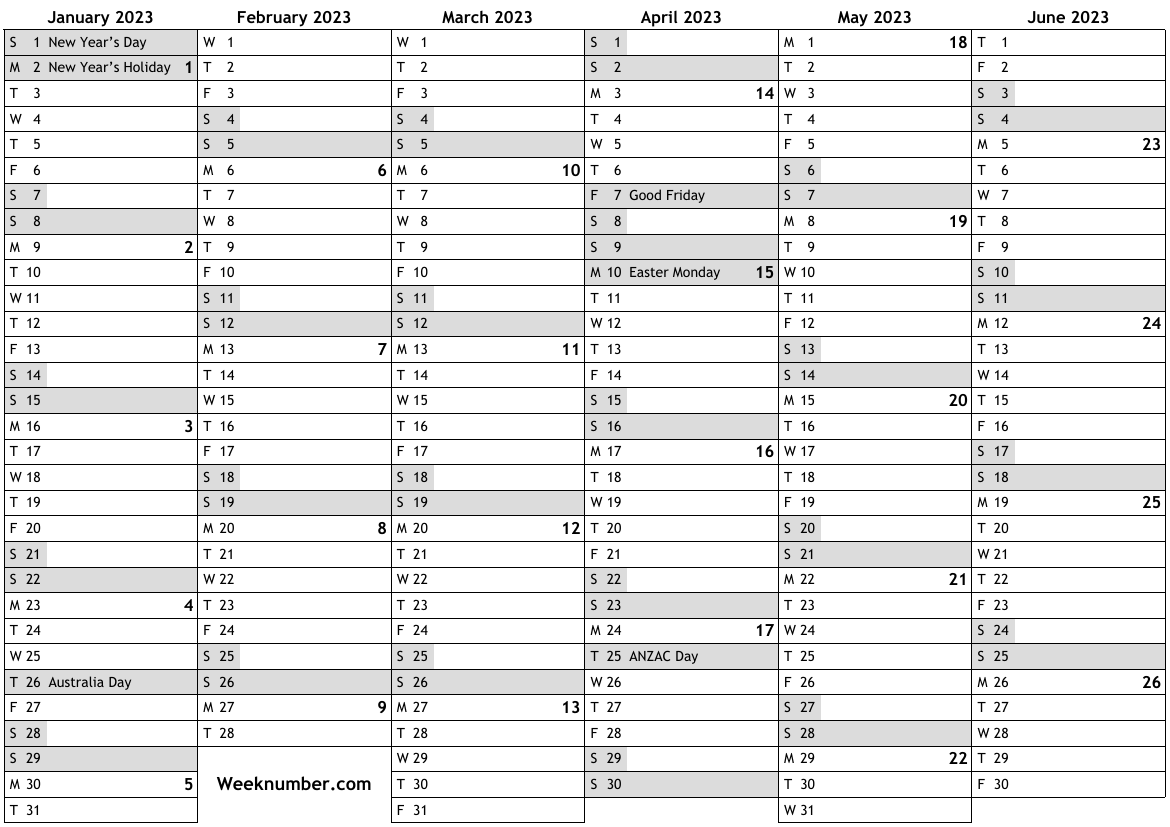 2024 Calendar With Week Numbers Printable Pdf Free Download