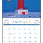 2023 Michigan Calendar 11 X 19 Imprinted Spiral Bound Drop Ad