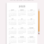 2023 Year Calendar Printable Yearly Wall Calendar Desk Etsy Australia