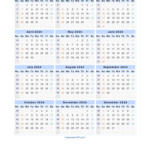 2024 Calendar Blank Printable Calendar Template In PDF Word Excel