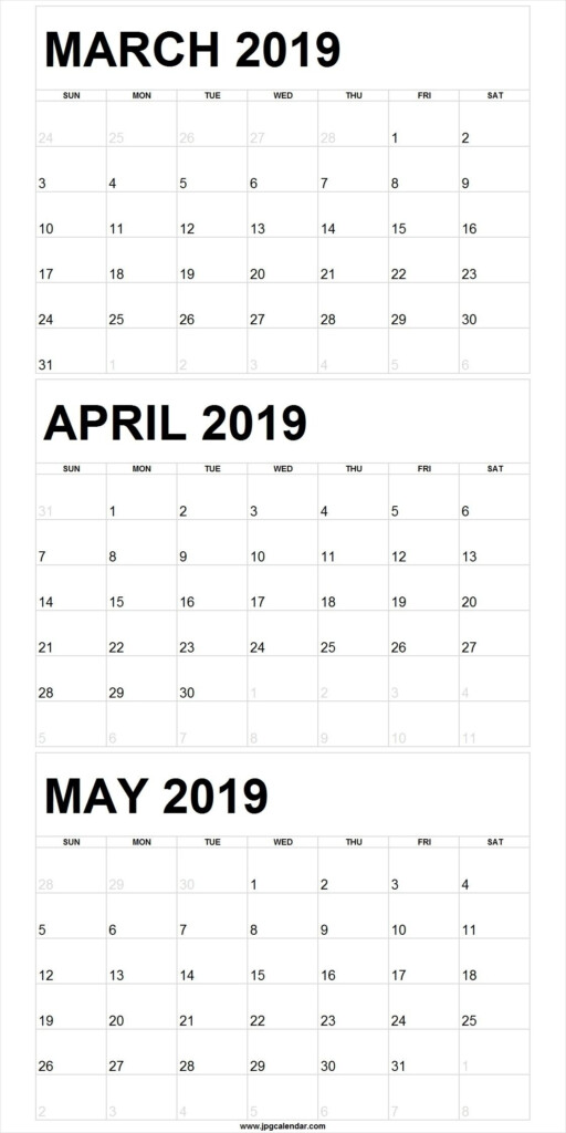 3 Month Calendar Template Word Calendar Template 2022