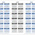 3 Year Calendar Template For Excel
