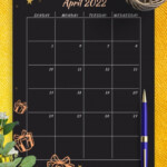 April 2022 Calendar Templates Download PDF