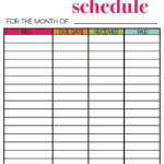 Awesome Free Printable Bill Payment Calendar Free Printable Calendar