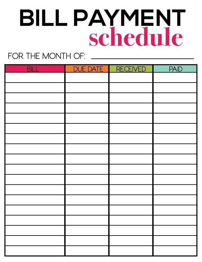 Awesome Free Printable Bill Payment Calendar Free Printable Calendar 