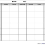 Blank Monthly Calendar With Lines Template Calendar Printable Catch