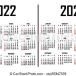 Calendar 2022 2023 The Week Begins On Sunday Simple Calendar Template