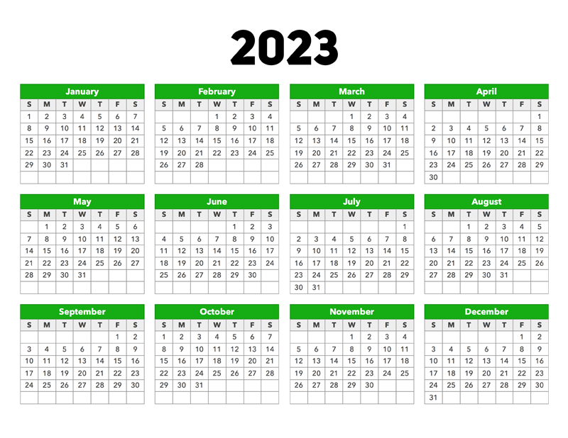 Calendar 2023 Calendar Options