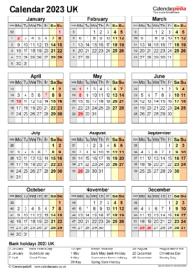 Printable Multi Year Calendar Free Timeline 2023 - YearlyCalendars.net