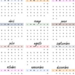 Calendario Anual 2020 Plantilla De Calendario Para Imprimir