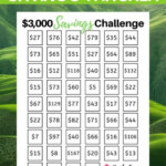 Challenge Yourself To Save 3000 With This FREE Printable Saving