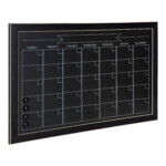 DesignOvation Wyeth Framed Magnetic Chalkboard Monthly Calendar 17 X