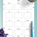 Download Printable Colored Stars Birthday Calendar PDF