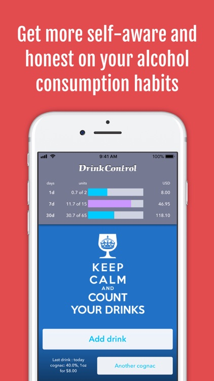 DrinkControl Alcohol Tracker By E protect
