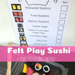 Felt Play Sushi Sushi For Kids Free Printable Menu Printables Free Kids