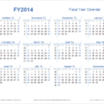 Fiscal Year Calendar Template For 2021 And Beyond