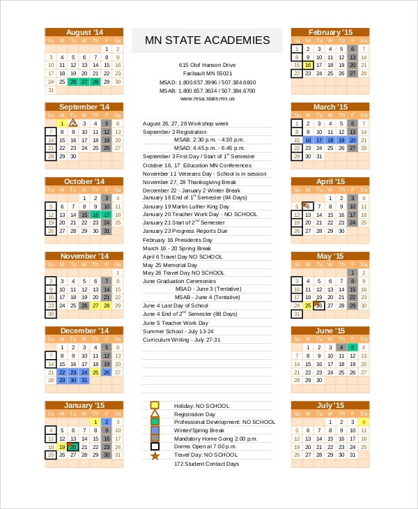 FREE 12 Sample Yearly Calendar Templates In PDF MS Word Google