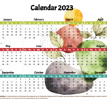 Free Printable 2023 Yearly Calendar With Holidays 12 Templates Watercolor