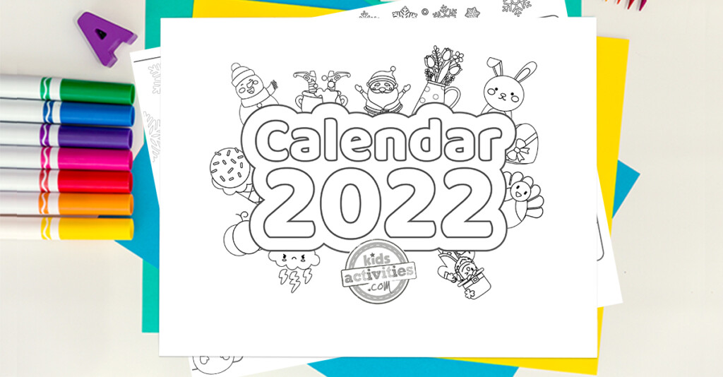 Free Printable Calendar For Kids 2022