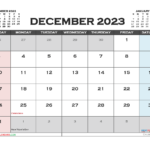 Free Printable December 2023 Calendar 12 Templates