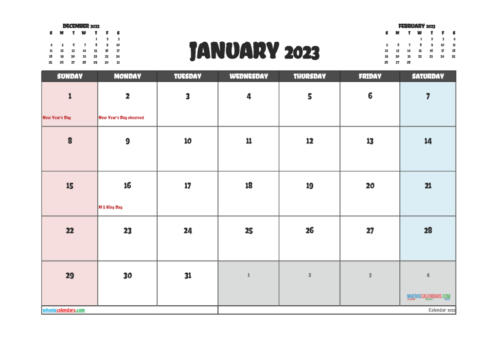 Free Printable February 2023 Calendar 12 Templates