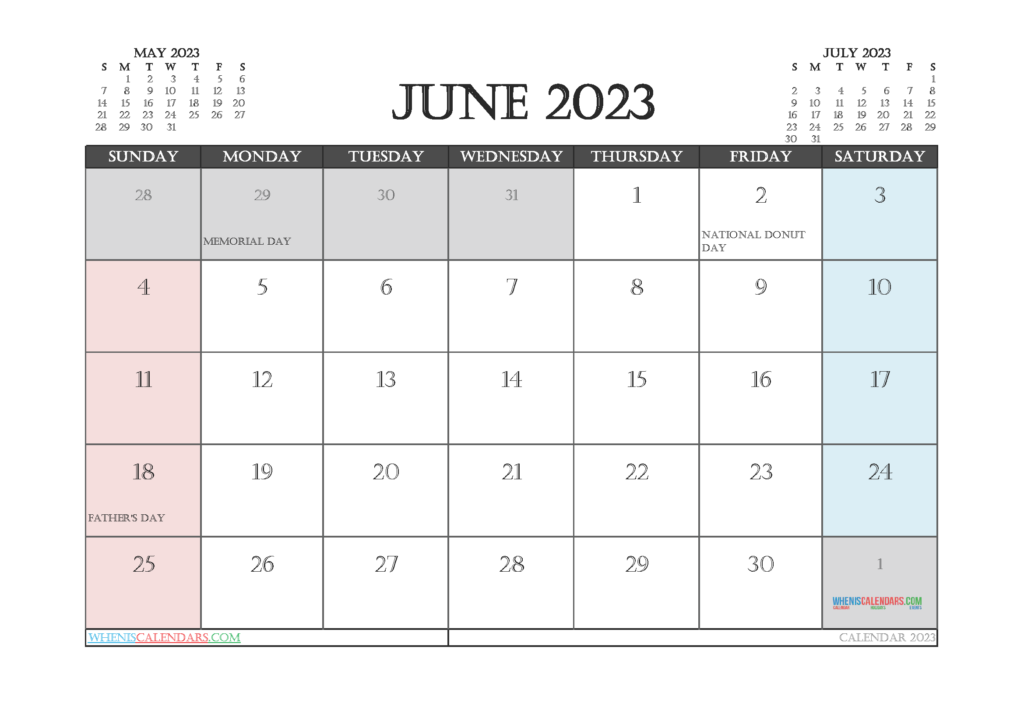 Free Printable July 2023 Calendar 12 Templates Free Printable 2021 
