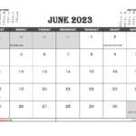 Free Printable June 2023 Calendar 12 Templates