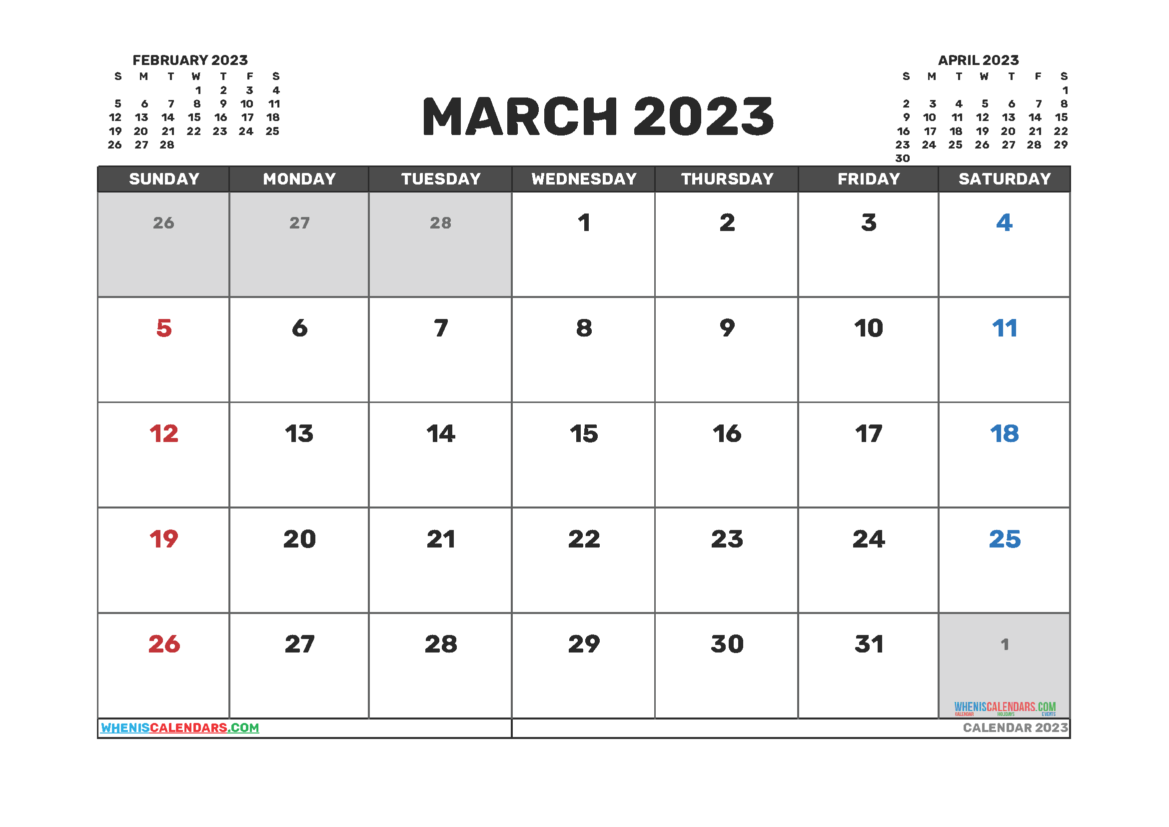 Free Printable March 2023 Calendar 12 Templates YearlyCalendars free-printable-march-2023-calendar-12-templates-yearlycalendars
