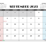 Free Printable September 2023 Calendar 12 Templates