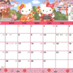 Hello Kitty Printable Calendar 2021 Printable Calendar Design