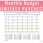 How To Budget BiWeekly Pay Paying Monthly Bills