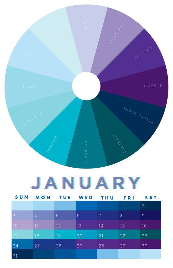 Image Result For Month Color Wheels January Colors Color Wheel