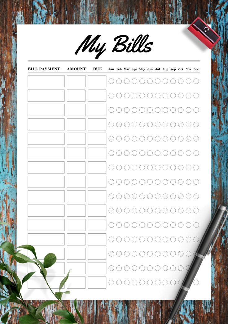 Keep Your Monthly Bills In A One page Budget Template Here You Can