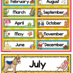Months Of The Year Headers Months In A Year Resource Classroom