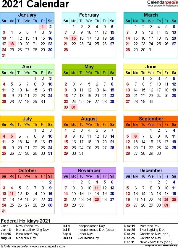 My Calendar 2021 Qualads
