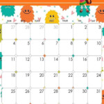 October 2020 Calendar Halloween Theme Kids Calendar Halloween