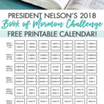 President Nelson s 2018 Book Of Mormon Challenge Reading Chart