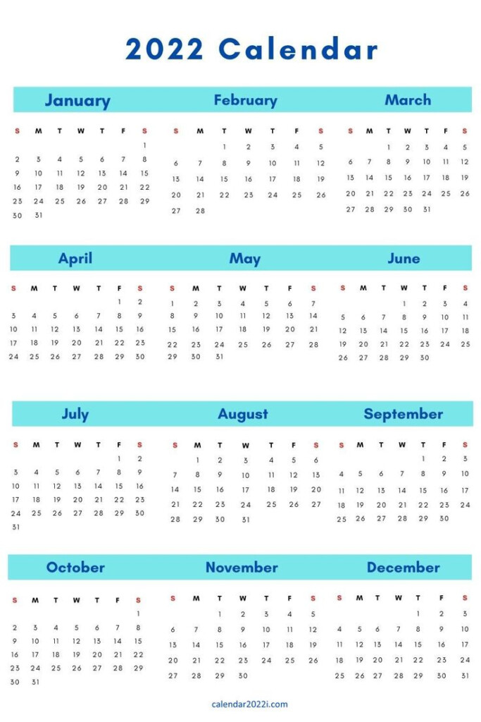Printable 2022 Calendar 12 Month All In One Planner In 2021 Calendar 