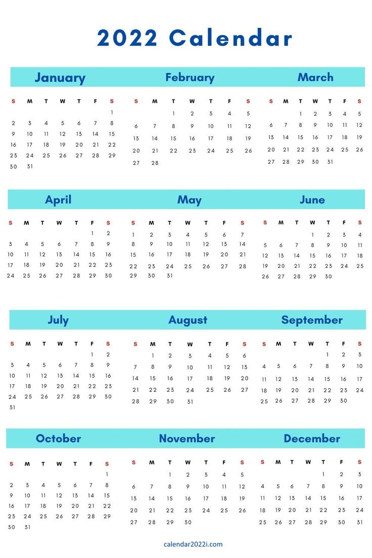 Printable 2022 Calendar 12 Month All In One Planner In 2021 Calendar