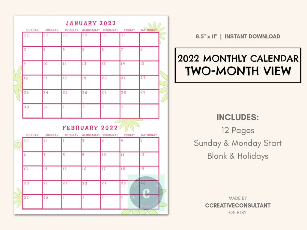 Printable 2022 Calendars Pdf Calendar 12 Com 2022 Calendar Pdf Word 