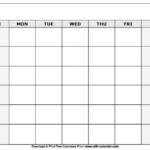 Printable Blank Calendar Templates Get Calender Template Free Blank